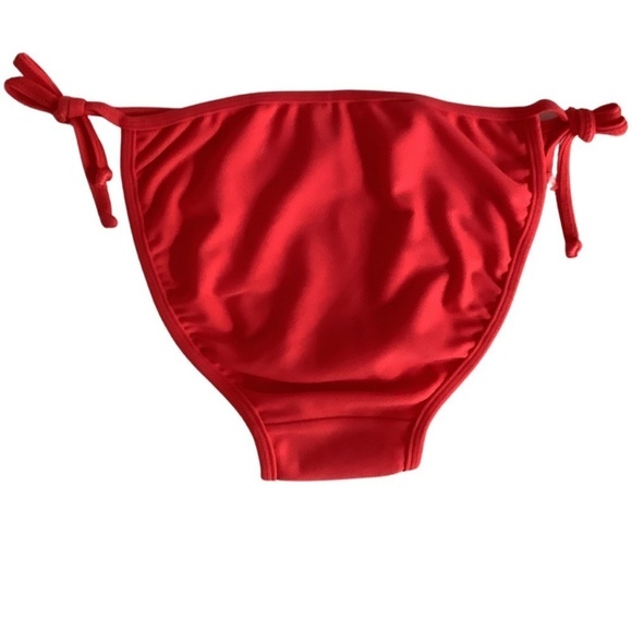 Tuti Swimwear Size Large Red Side Ties Bikini Bottom Made in Brazil New No Tags - Picture 6 of 8